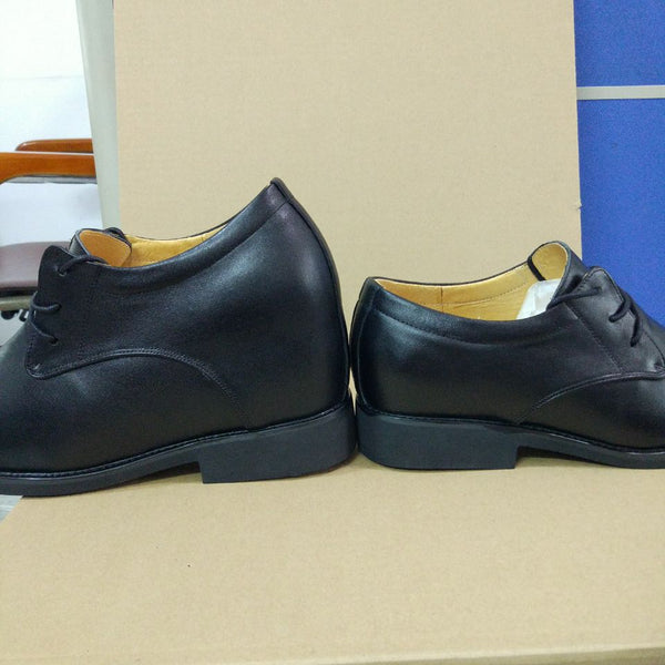 Custom special Genuine Leather Leg length discrepancy shoes for uneven legs