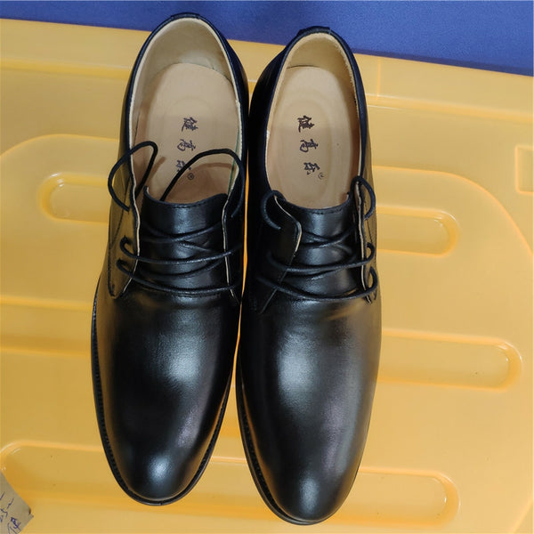 Custom special Genuine Leather Leg length discrepancy shoes for uneven legs