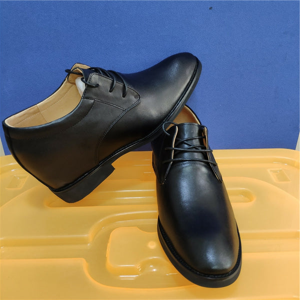 Custom special Genuine Leather Leg length discrepancy shoes for uneven legs