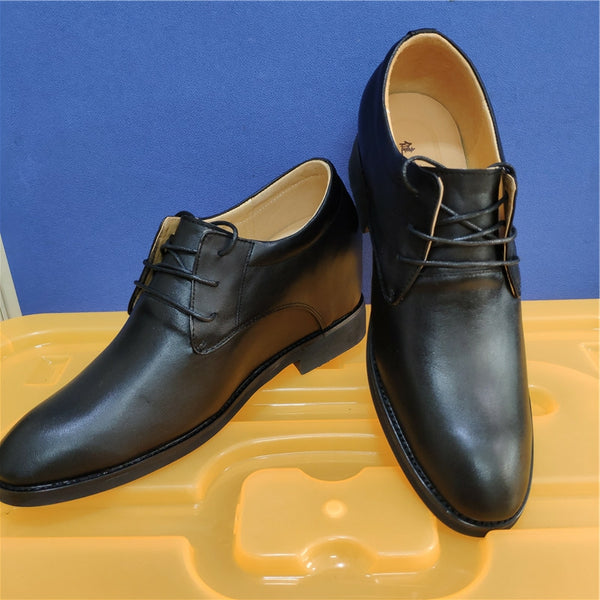 Custom special Genuine Leather Leg length discrepancy shoes for uneven legs