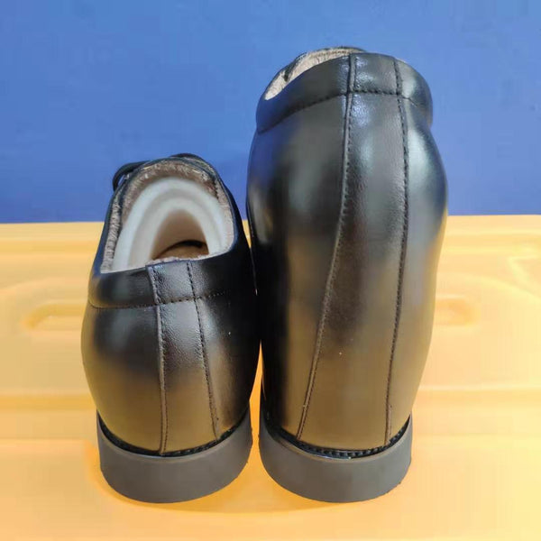 Custom special Genuine Leather Leg length discrepancy shoes for uneven legs