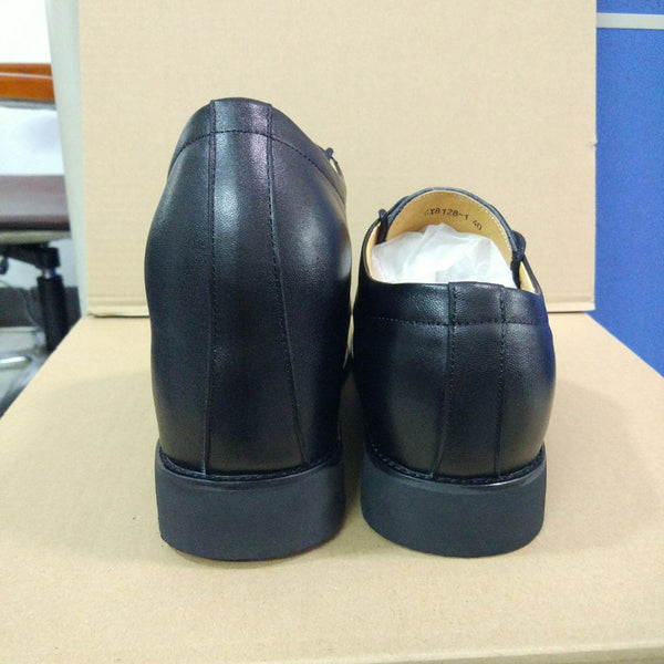 Custom special Genuine Leather Leg length discrepancy shoes for uneven legs