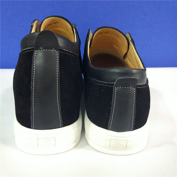 Suede Leather net cloth Breathable upper LLD shoes heel raises for leg length discrepancy