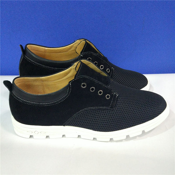 Suede Leather net cloth Breathable upper LLD shoes heel raises for leg length discrepancy