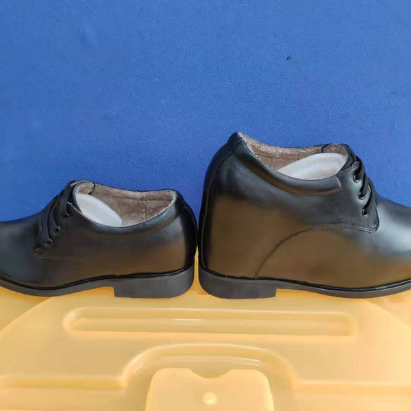 Custom special Genuine Leather Leg length discrepancy shoes for uneven legs